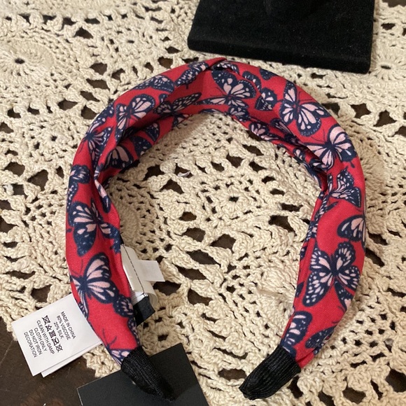 Kate Spade Butterfly Toss Twisted Headband One Size - red,blue, pink main image 4